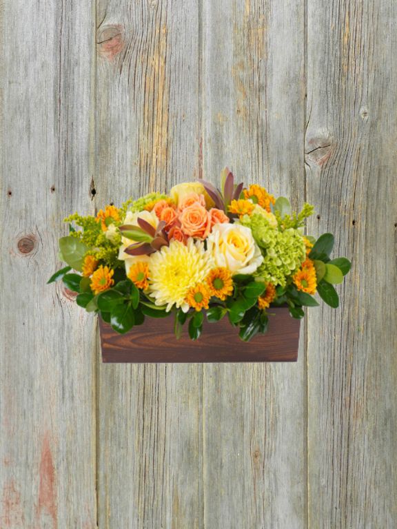 FOAM ARRANGMENT "LAST BLOOMS" RECTANGLE